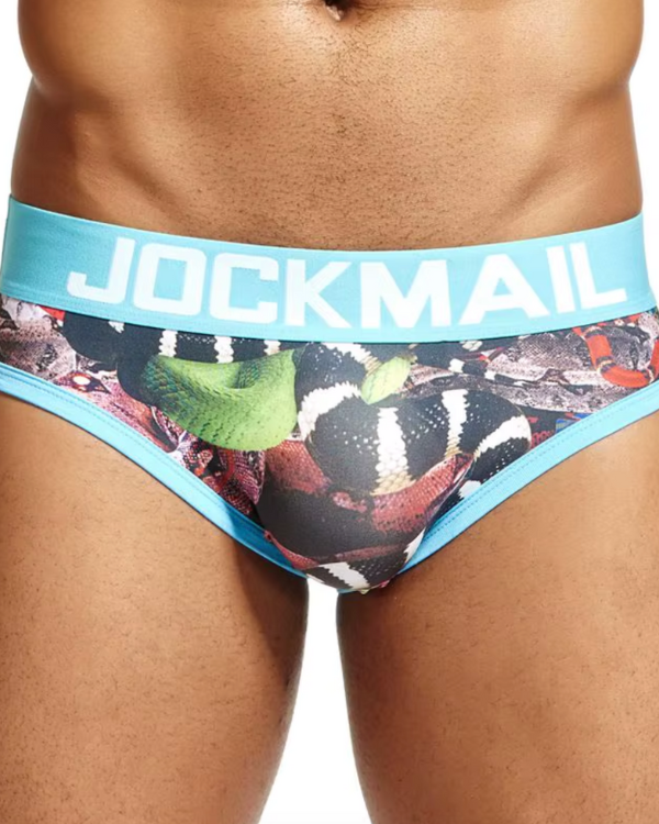Herren Unterwäsche Boxershort mit breitem Bund und Schlangen Anaconda Motiv
