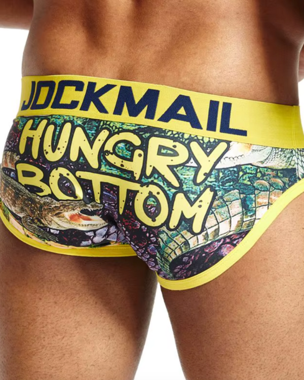 Herren Boxershorts Unterwäsche frech und sexy mit Text "Hungry Bottom" 