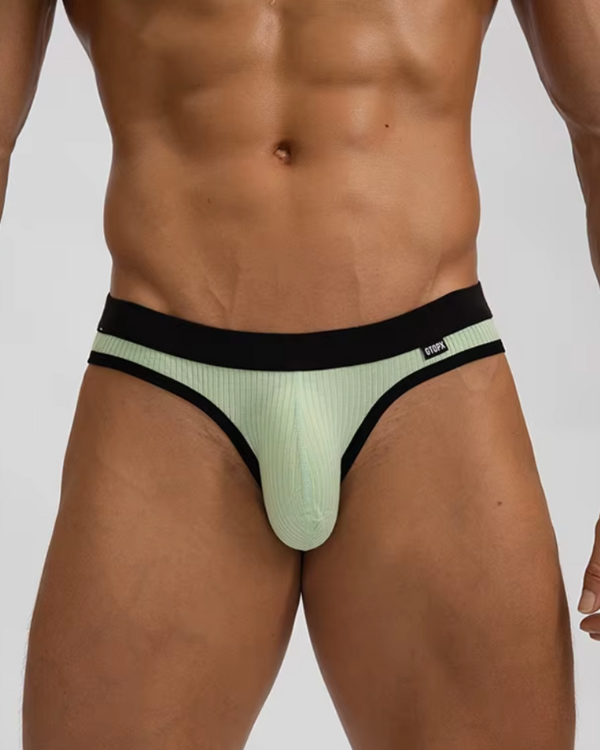 Hellgrüner Tanga Slip für Herren – modischer Underwear-Look