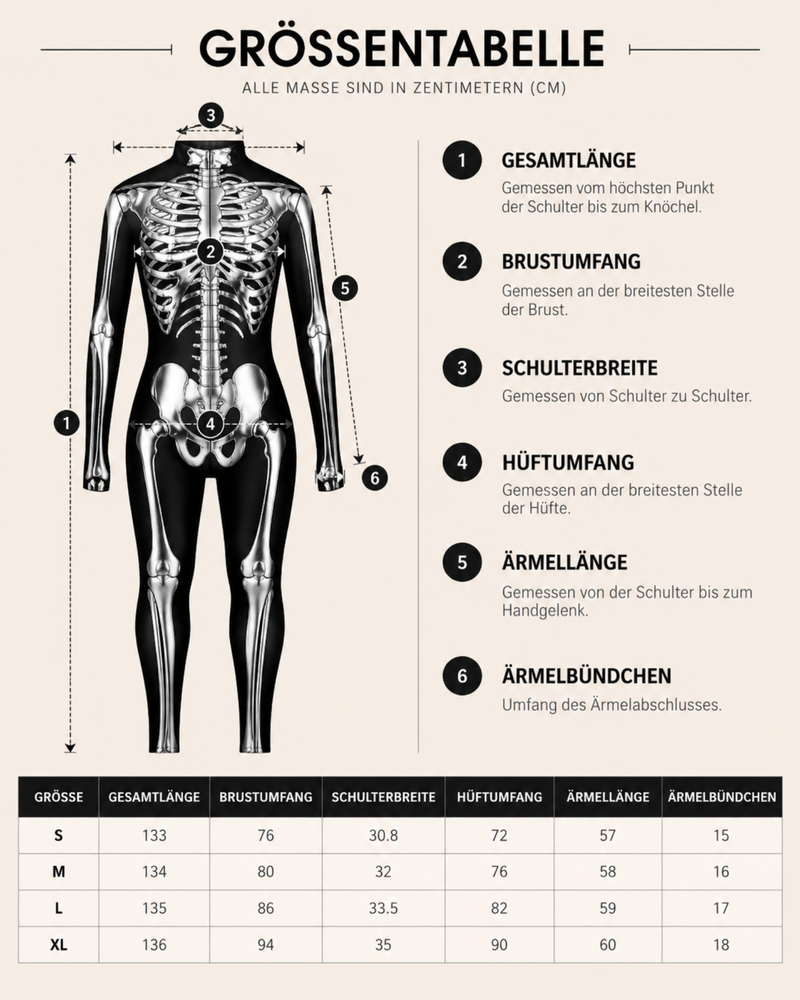 1. X-Ray Goddess Damen Halloween Kostüm für Karneval und Mottopartys