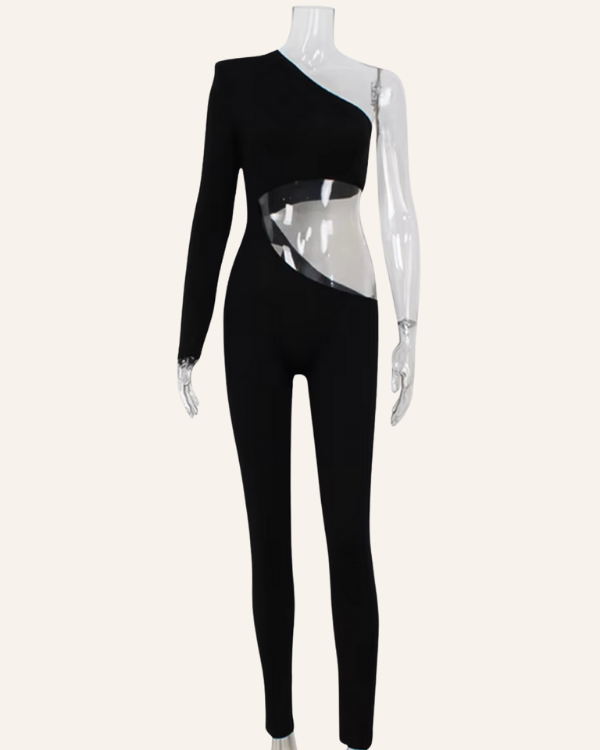 Cut-Out Jumpsuit Noir Mirage