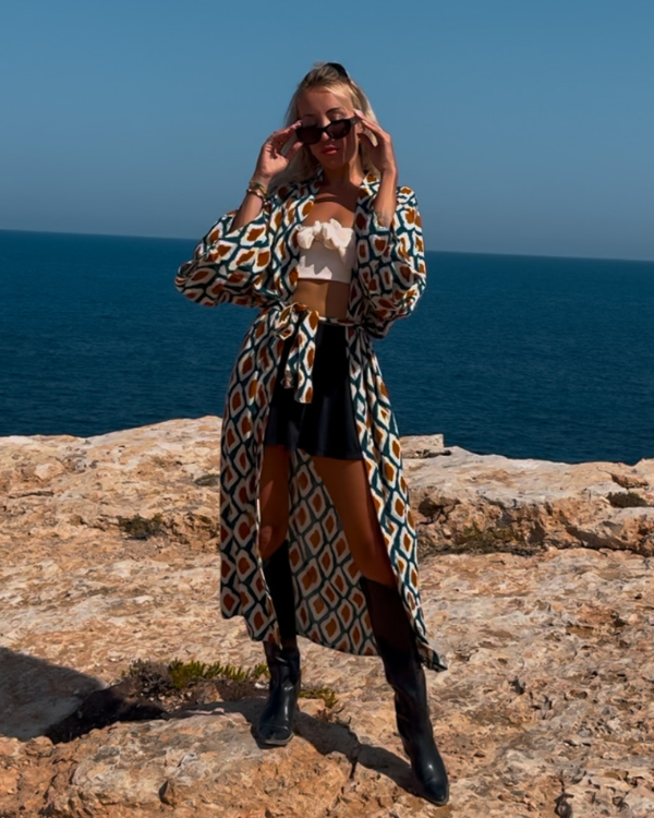 Bohemian Kimono Eye-Catcher zum drüber werfen - Sommer Festival Ibiza Look online kaufen