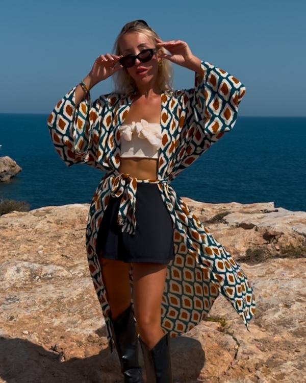 Bohemian Cardigan Kimono für am Strand und Festivals 