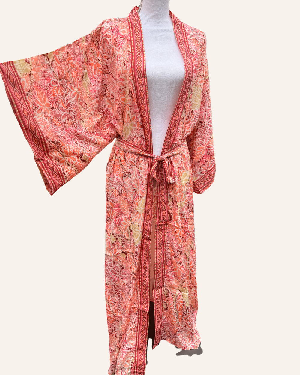 Langer Kimono Fuego Floral