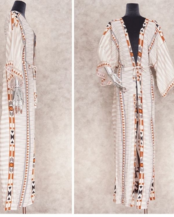 Leichter Sommerkimono im Boho-Stil für Damen und Herren