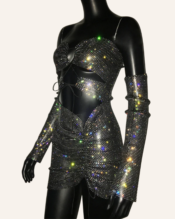 Glamouröses Glitzerkleid für Festival Nights