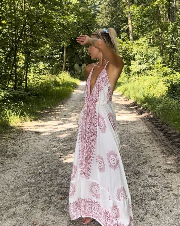Boho kleid maxi cheap
