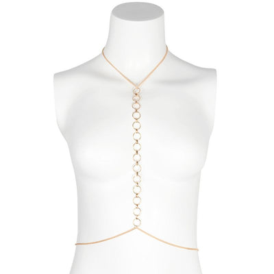 Goldener Eleganter Körperschmuck mit Kreisringen für Damen