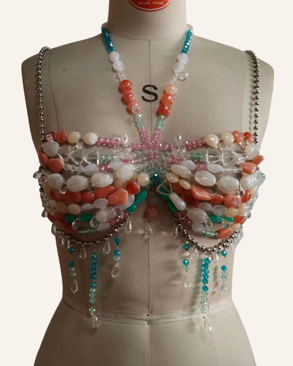 Kristall Bralette für Festival Boho Outfit 