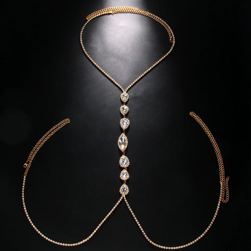 Strasssteine Bauchkette Lucia de Luz