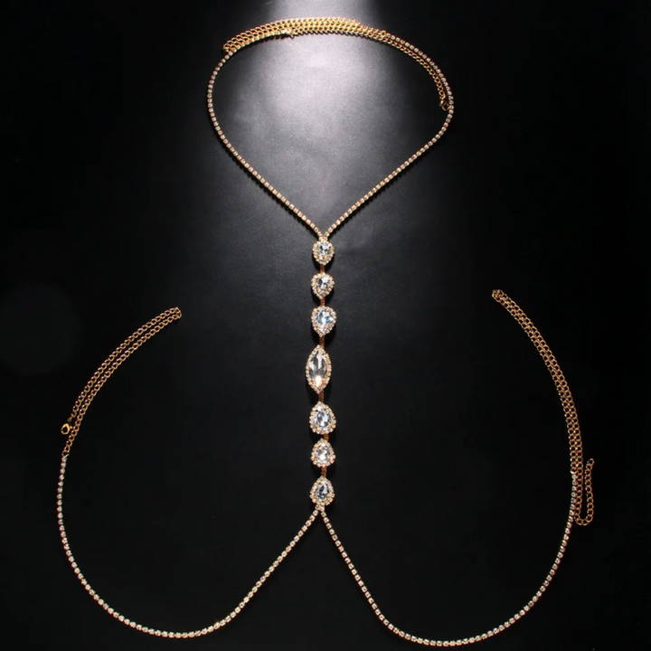 Strasssteine Bauchkette Lucia de Luz