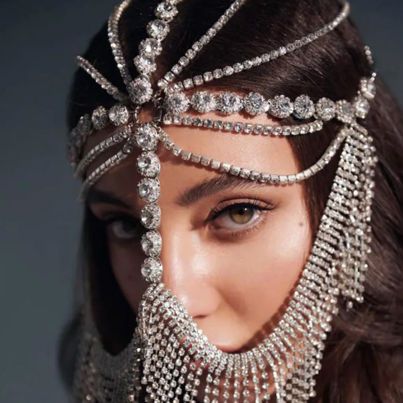 Gesichts- Kopfschmuck Reina Medusa