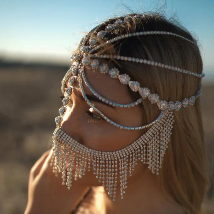 Gesichts- Kopfschmuck Reina Medusa