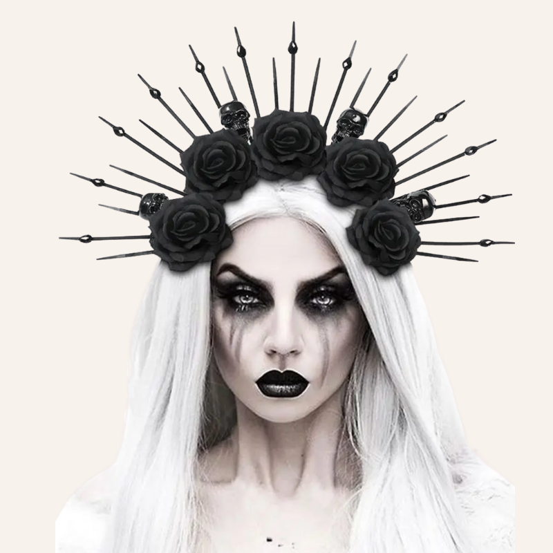 Kopfschmuck Strahlenkrone Dark Widow
