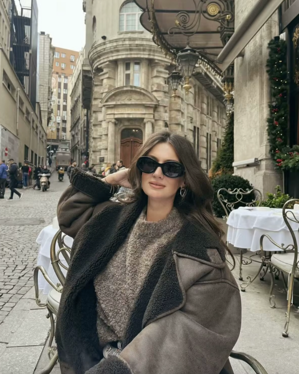 warme Kunstlederjacke mit Fellfutter | Damen Winter- Herbstjacke 