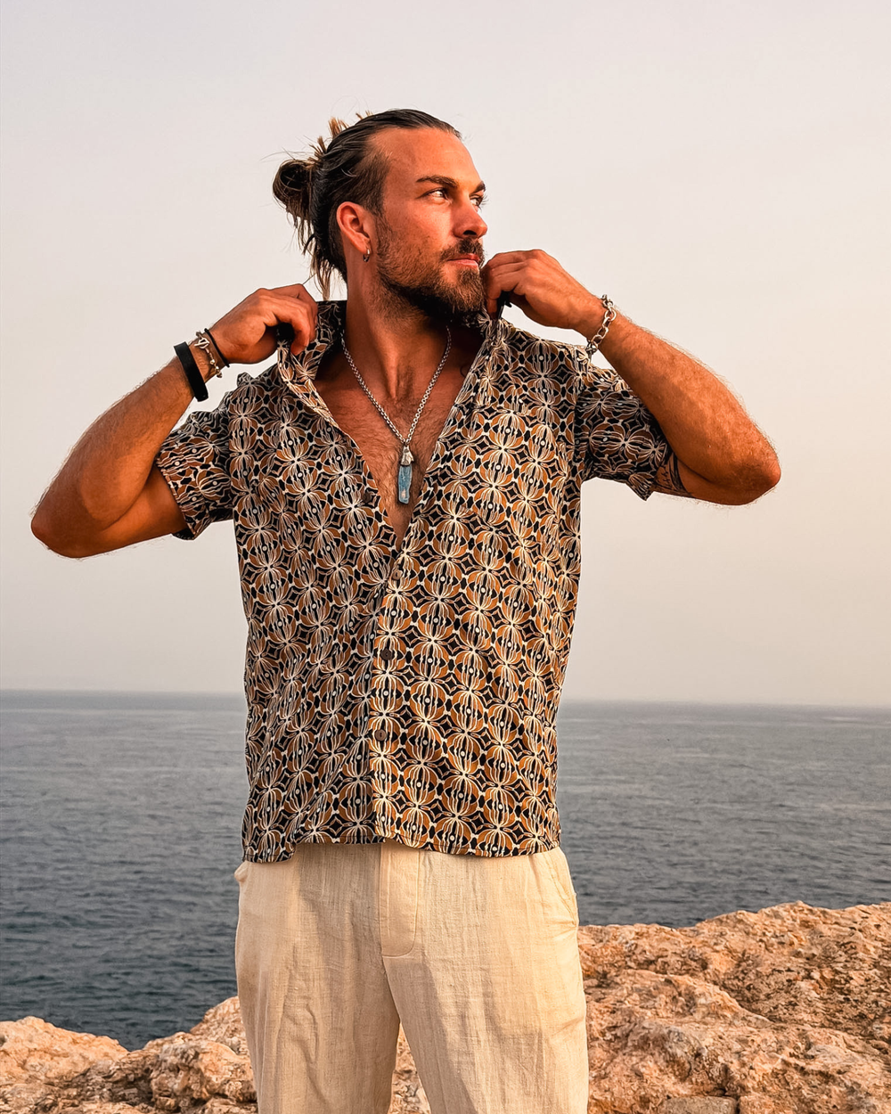 Kurzarm Herren Hemd Terra Tribe