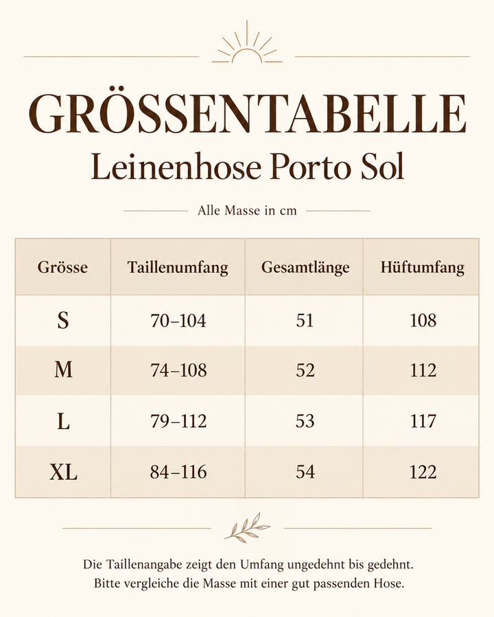 Kurze Leinen Hose Porto Sol