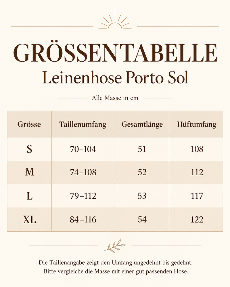Kurze Leinen Hose Porto Sol