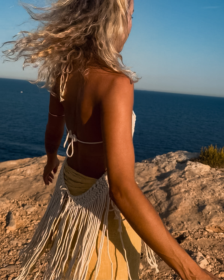 Festival Outfit Makramee Top | Rückenfrei 