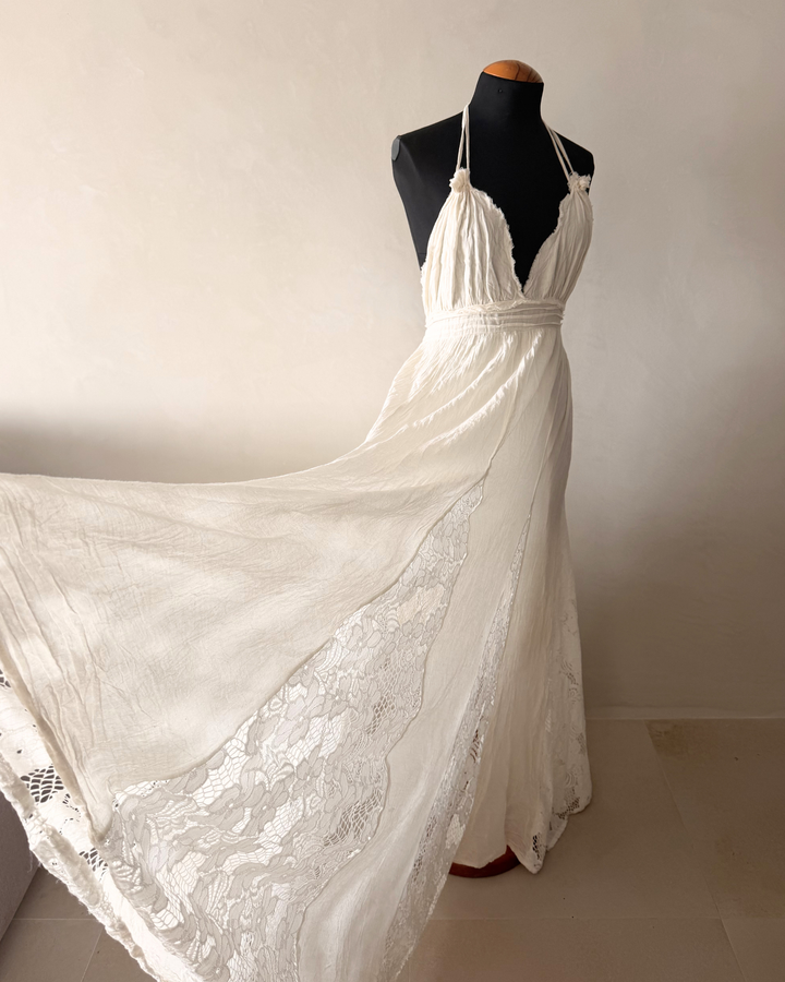 Elegantes langes Sommerkleid im Boho Chic Look