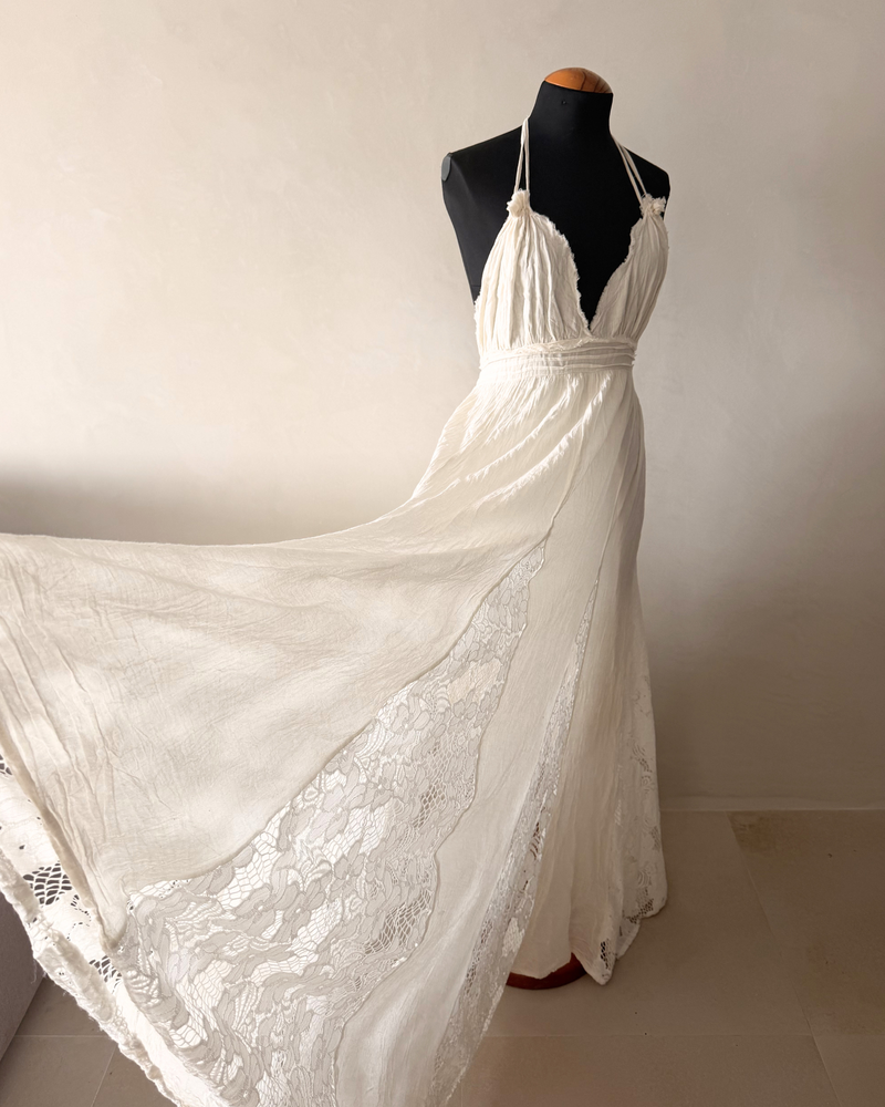 Elegantes langes Sommerkleid im Boho Chic Look
