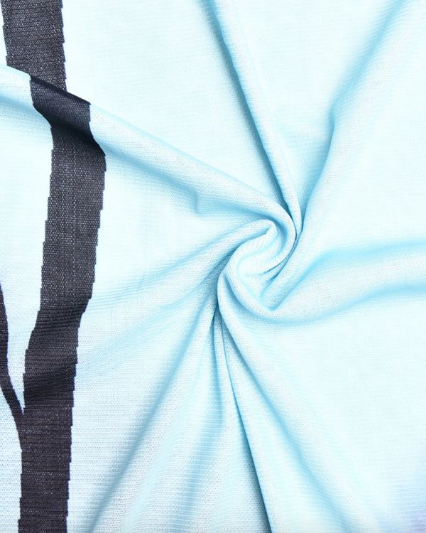 Mesh transparentes Kleid in hellblau 