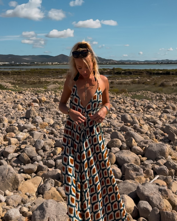 Kleid Damen Strand Urlaub Festival - Stillvolles Bohochic Damen Sommerkleid 