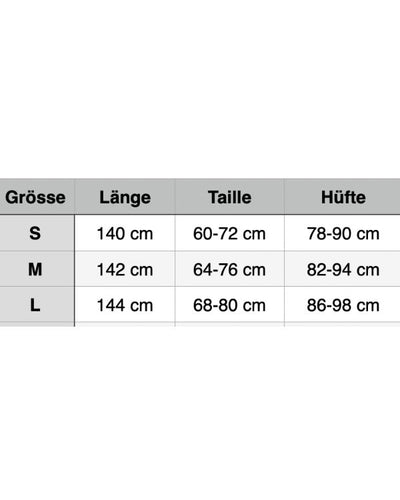 weisses langes Strickkleid Grössentabelle 