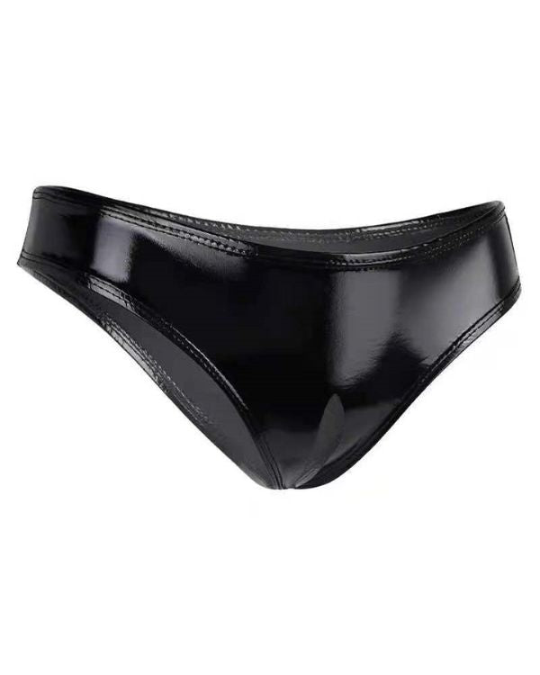 schwarze Latex Unterhose zum Set 