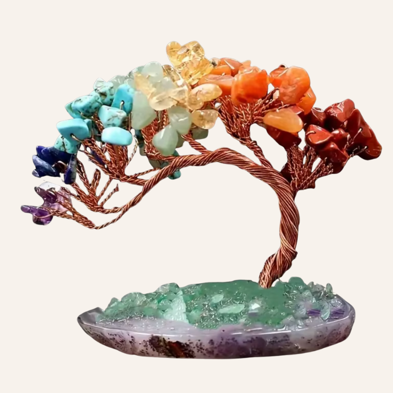 Lebensbaum Edelstein Chakra Baum