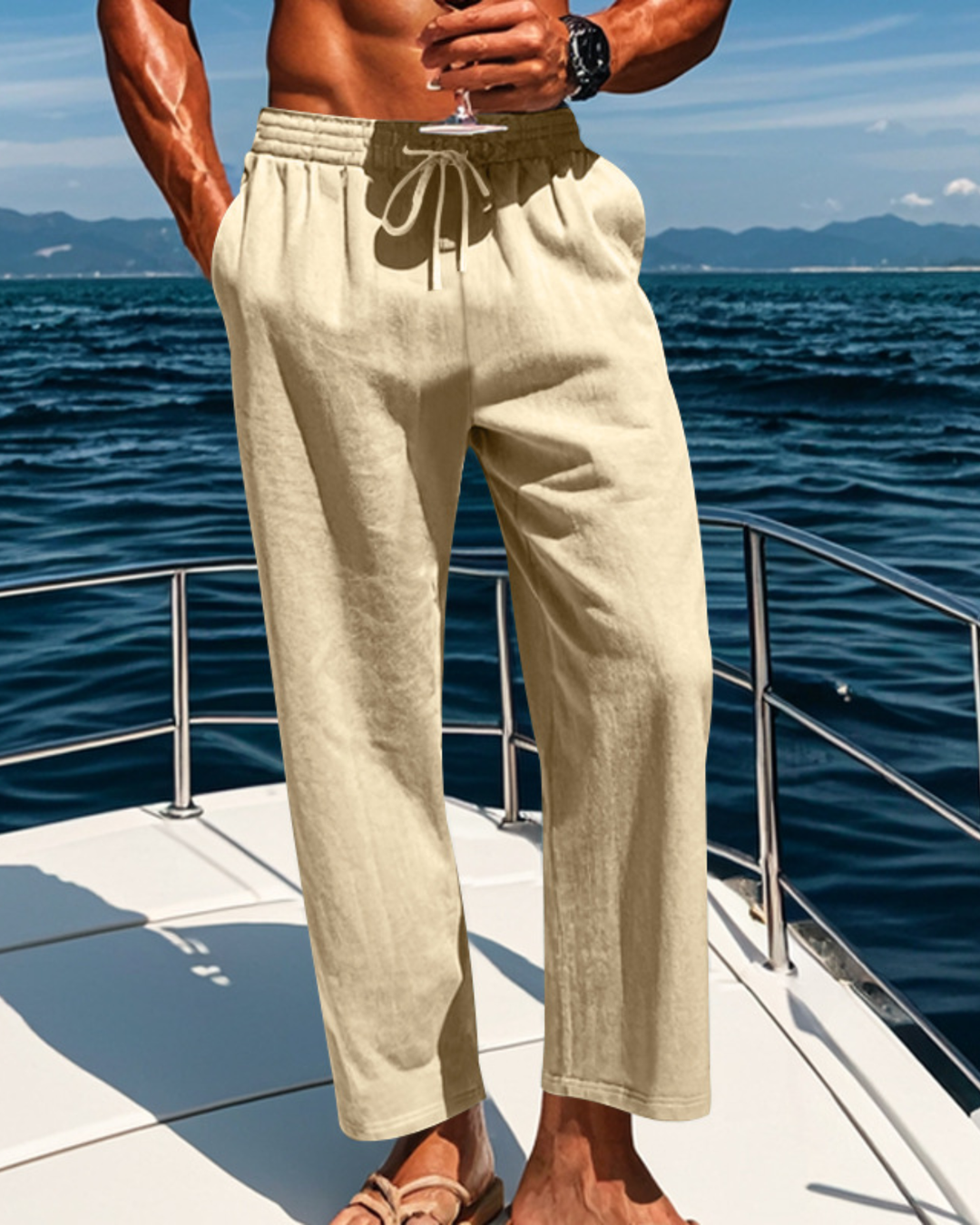 Leinen Männer Hose Porto Relax