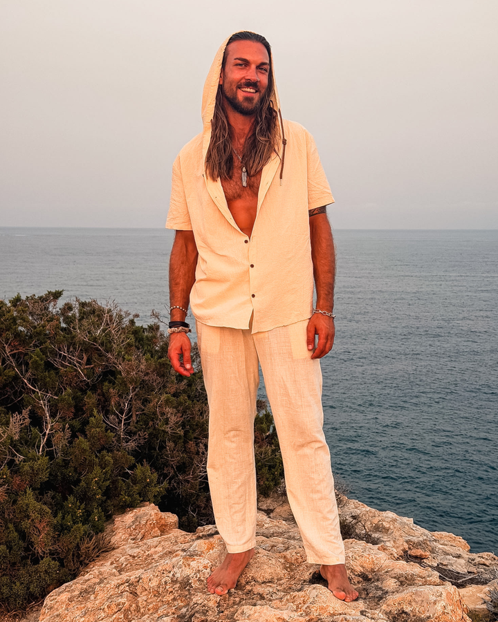 Sommerliches Herrenhemd im Boho Look | Ibiza Herren Fashion Styles 
