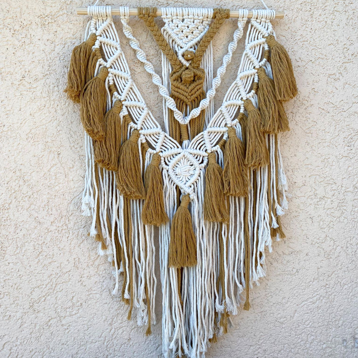 Makramee Deko für Schlafzimmer Boho Stil