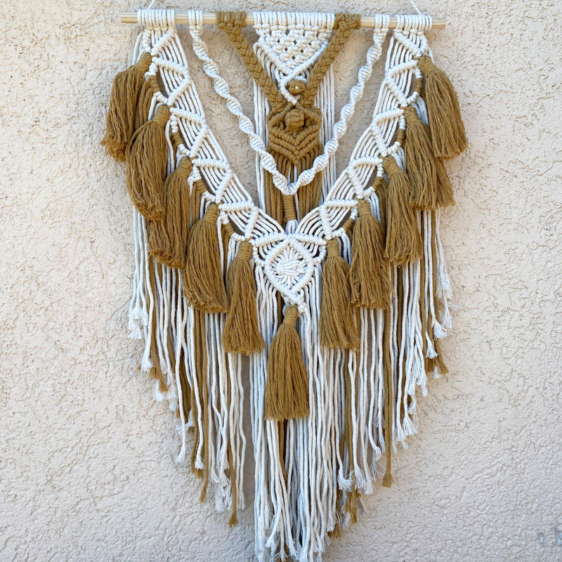 Makramee Deko für Schlafzimmer Boho Stil