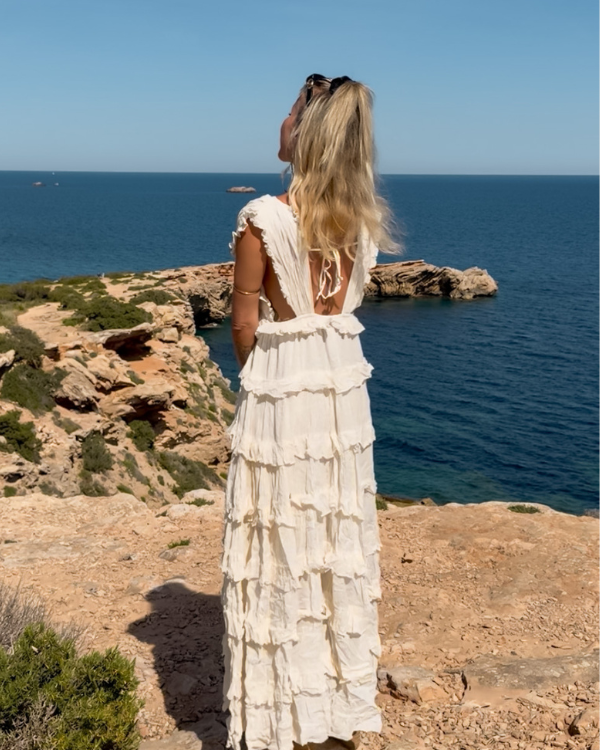 Süsses Damen Maxikleid im Boho Look | Bohemian Sommerkleider 