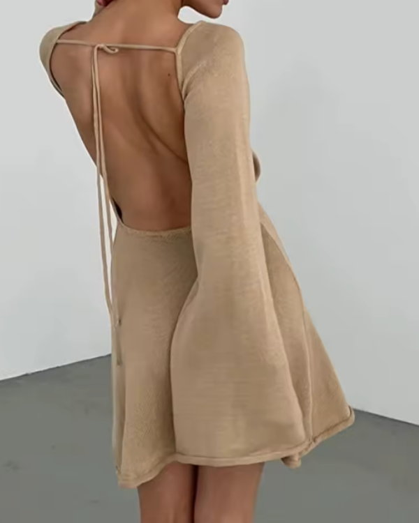 Rückenfreies Knit Kleid Aria