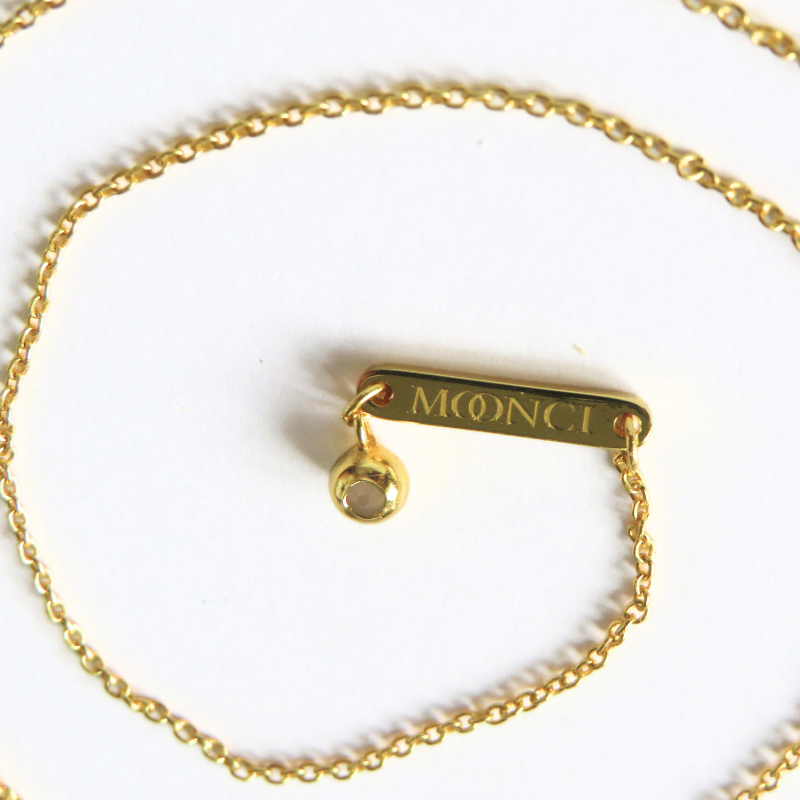 Moonci Charms Halskette | Minimalistischer Schmuck Silber 925