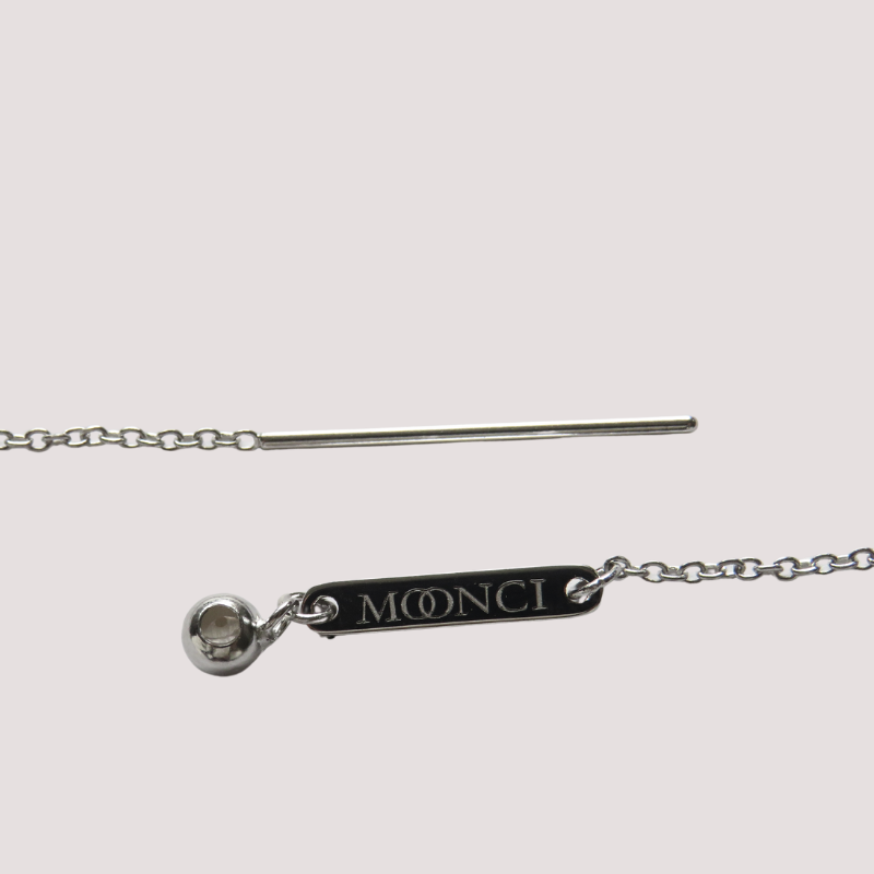 Moonci Charms Halskette | Minimalistischer Schmuck Silber 925