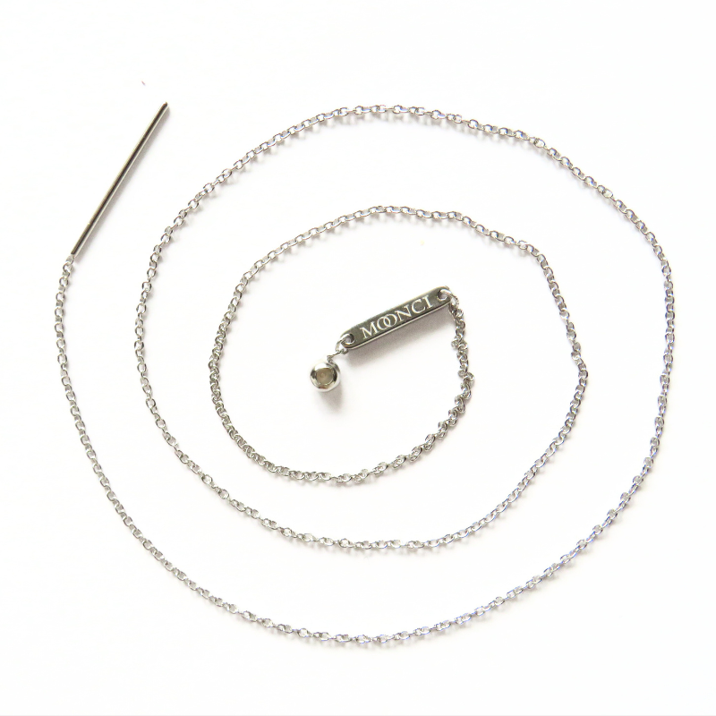 Moonci Charms Halskette | Minimalistischer Schmuck Silber 925
