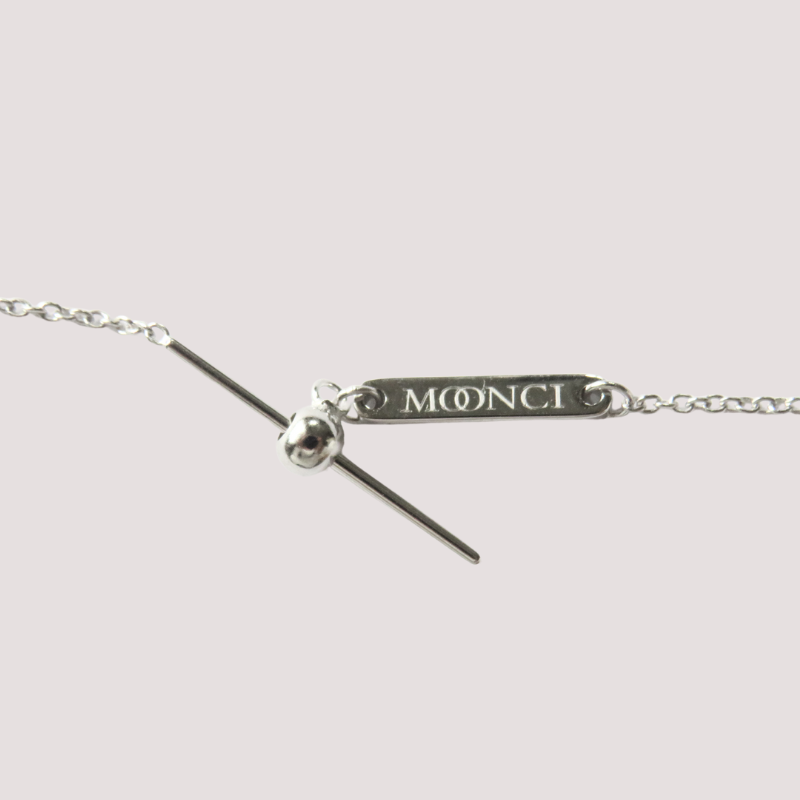 Moonci Charms Halskette | Minimalistischer Schmuck Silber 925