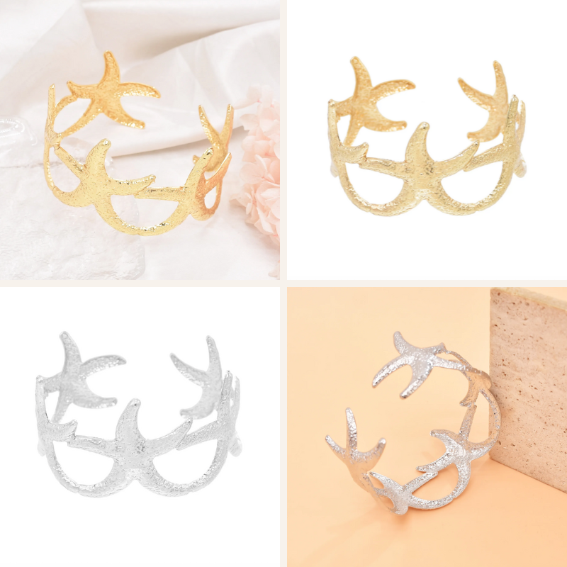 Seestern-Schmuck für den Arm oder Oberarm in gold und silber erhältlich 