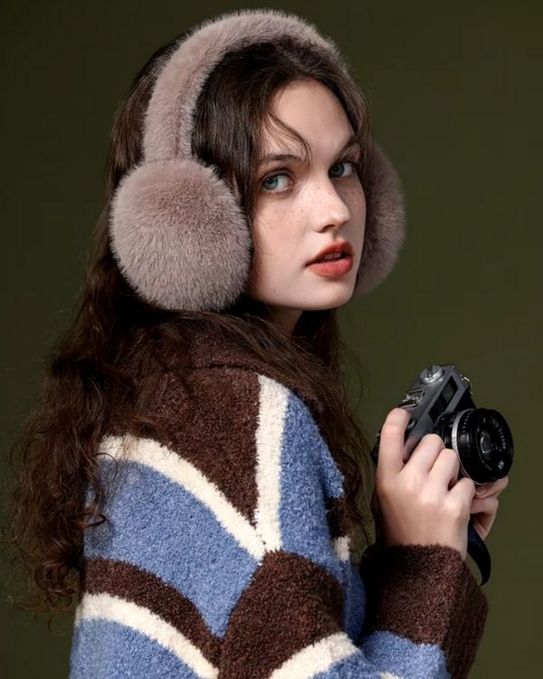 Elegante Ohrenschützer, flauschig und modisch für den Winter