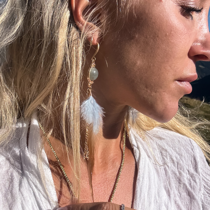 Spirituelle Boho Ohrringe für Frauen