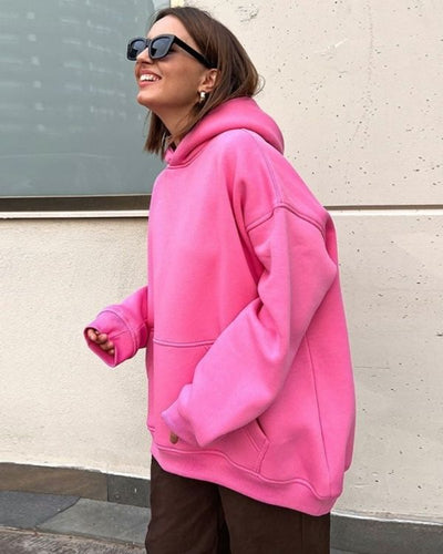 Super kuscheliger Damen Oversize Hoodie Pullover mit Kapuze - Must-Have Bekleidung für Damen 