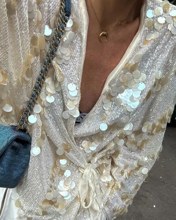 Pailletten-Kimono im Boho-Stil - Festival Outfit für Damen