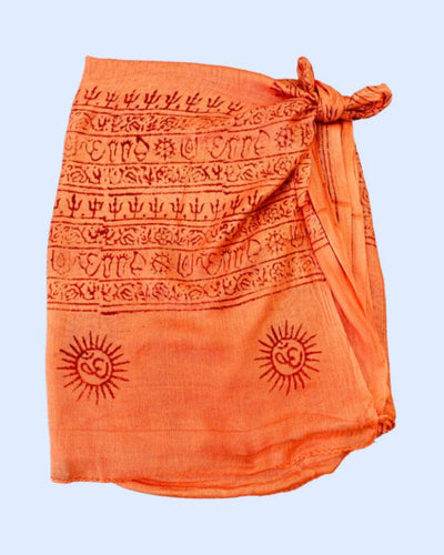 Multifunktionaler Pareo Sarong mit Om Zeichen und Sanskrits 