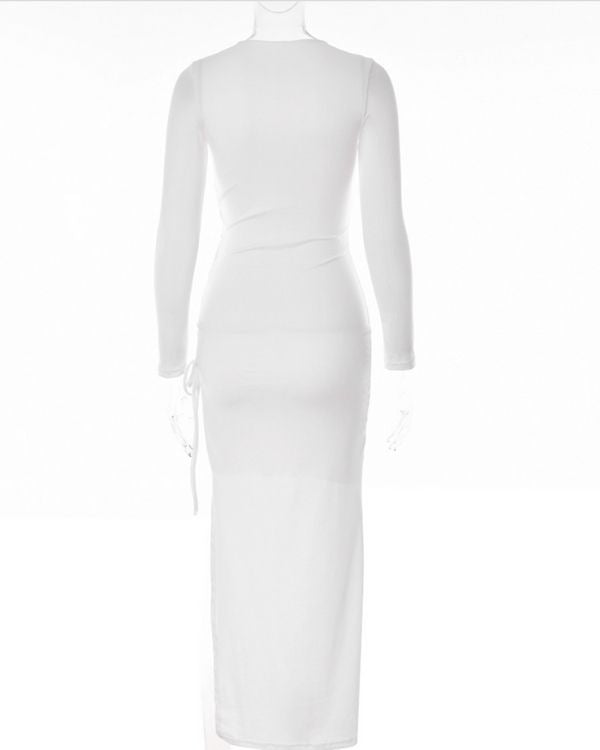Modisches Damenkleid mit aufregendem Schnürungselement und elegantem Design