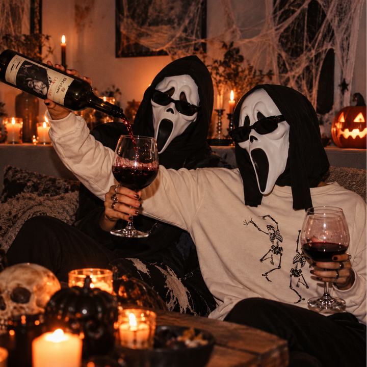 Scream Maske mit Umhang – Halloween Geistermaske