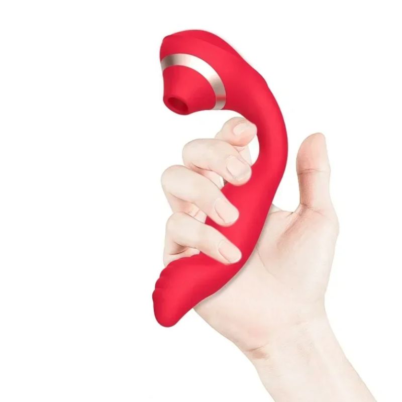 Klitoris Sauger & G-Punkt Vibrator in Rot | Doppeltes Vergngen Klitoris Sauger & G-Punkt Vibrator in Rot | Doppeltes Vergngen