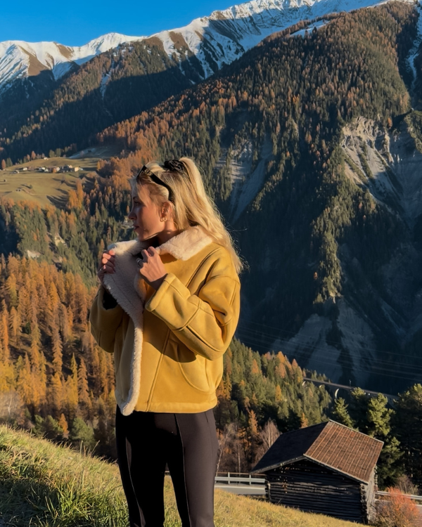 Damen Fashion Winter Herbst Jacke mit Innenfutter und Kragen 